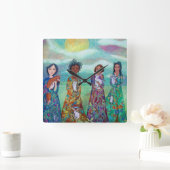 アクリルの壁お洒落掛け時計 スクエア壁時計 (ホーム)