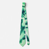 アクリルの曲線の緑の形状、ミントシェード ネクタイ (正面)