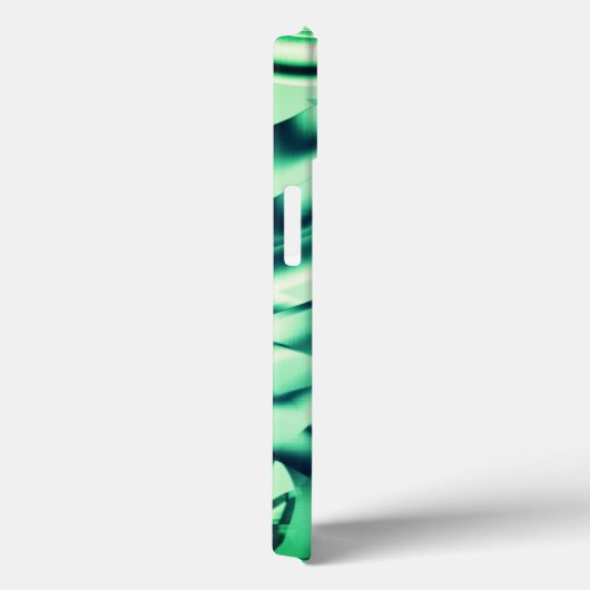 アクリルの曲線の緑の形状、ミントシェード Case-Mate iPhoneケース (裏面 / 右)