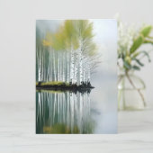 アクリルの木の反射 シーズンカード (スタンド正面)