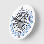 アクリルの柱時計 ラウンド壁時計 (傾斜)