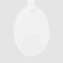 アクリルの楕円形のオーナメント