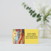 アクリルの注ぐ名刺の抽象美術の液体 名刺 (スタンド正面)