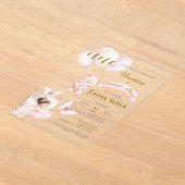 アクリルの洗礼とスペインの初年 アクリル招待状 (レイダウン)