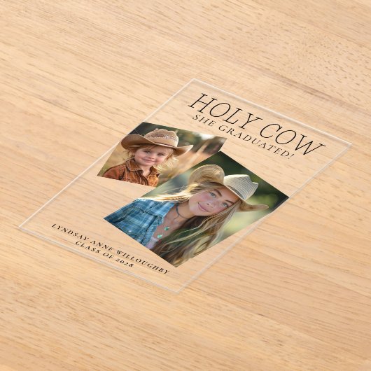 アクリルの発表を卒業した聖素朴牛 アクリル招待状 (レイダウン)