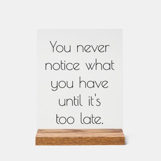 アクリルの看板に気づかない アクリルサイン (正面)