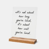 アクリルの看板はどれくらい生きてきたか アクリルサイン (傾斜)