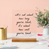 アクリルの看板はどれくらい生きてきたか アクリルサイン (ウェディング)