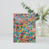 アクリルの色と絵を描表現 ポストカード (スタンド正面)