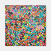 アクリルの色と絵を描表現 マグネット (正面)