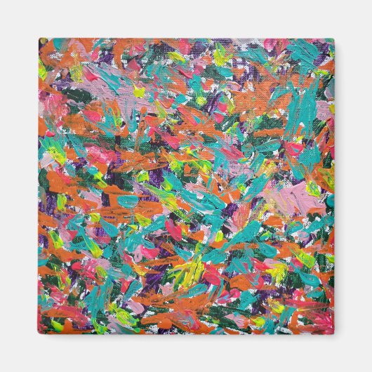 アクリルの色と絵を描表現 マグネット (正面)