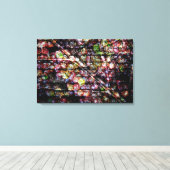 アクリルの葉とぶどう キャンバスプリント (インサイチュ (ウッドフロア))