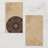 アクリルの視野の曼荼羅の縦の名刺 名刺 (正面/裏面)