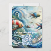 アクリルの魚とサンゴの水中芸術 招待状 (裏面)