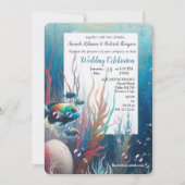 アクリルの魚とサンゴの水中芸術 招待状 (正面)