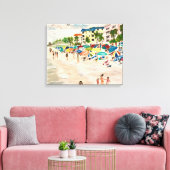 アクリルの「フォートマイヤーズビーチ」 キャンバスプリント (インサイチュ (リビング))
