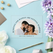 アクリルアーチトップ セーブ・ザ・デート（結婚式招待）カード アクリル招待状 (インサイチュ (ウェディング))