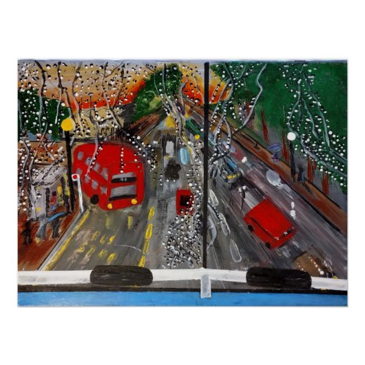 アクリルアートロンドンシーンポスター ポスター (正面)