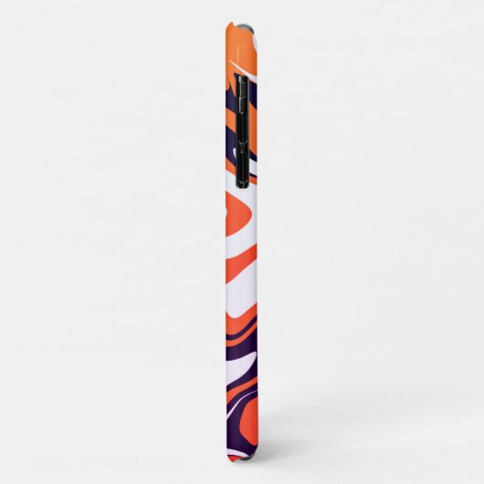 アクリルイエローオレンジ液抽象芸術模様 Case-Mate iPhoneケース (裏面/左)