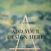 アクリルイベントサインプリント36x24"水平 アクリルサイン (ニュートラル)