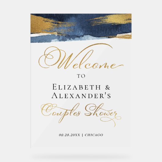 アクリルウェルカムカップルシャワーシンボルや象徴 | 抽象芸術 アクリルサイン (正面)