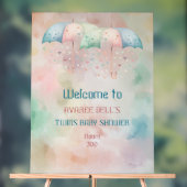 アクリルウェルカムサインツインズボーイアンドガールシャワー アクリルサイン (ニュートラル)