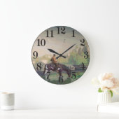 アクリルウォールクロック用カウボーイイメージ ラージ壁時計 (ホーム)