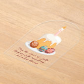 アクリルエレガントイースターグリーティングカード アクリル招待状 (レイダウン)