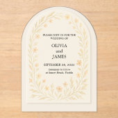 アクリルエレガント澄ん結婚式招待状 アクリル招待状 (正面)