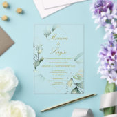 アクリルエレガント結婚式招待状インスペインの アクリル招待状 (インサイチュ (ウェディング))