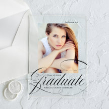 アクリルエレガント製台本の卒業発表