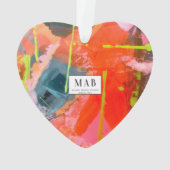 アクリルオーナメントオリジナル抽象芸術アート オーナメント (裏面)