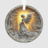 アクリルオーナメント白熱［赤熱］光を放つ天使 オーナメント (裏面)