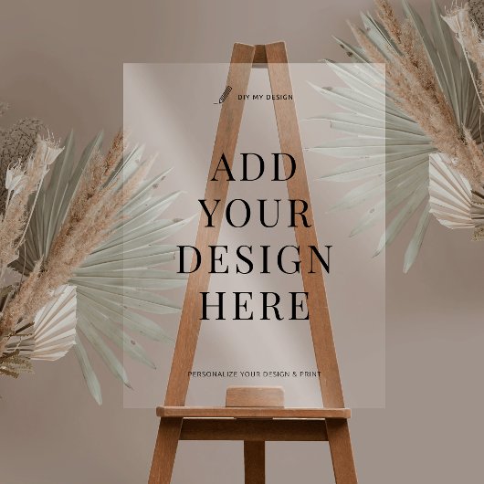 アクリルカスタムサイン印刷18x24"半透明 アクリルサイン