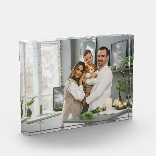 アクリルカスタムフォトブロックパーソナライズされたフォトギフト フォトブロック (左)