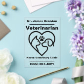 アクリルカスタム製獣医事務所サイン アクリル招待状 (インサイチュ (ウェディング))