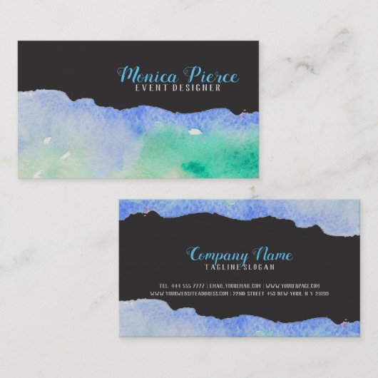 アクリルカラフルデザイン 名刺 (正面/裏面)