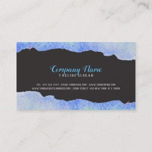 アクリルカラフルデザイン 名刺 (裏面)