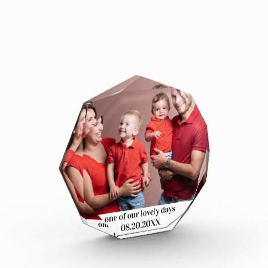 アクリルガラス写真枠ブロック、アクリルカスタム系 フォトブロック (左)