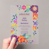 アクリルキンセアニェラフェスタ風俗フローラ鳥 アクリル招待状 (インサイチュ (ポータブル))