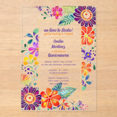 アクリルキンセアニェラフェスタ風俗フローラ鳥 アクリル招待状 (正面)