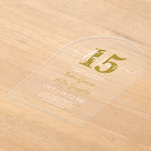 アクリルキンセアニェラ招待状 アクリル招待状 (レイダウン)