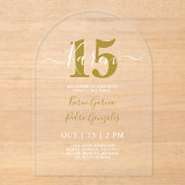 アクリルキンセアニェラ招待状 アクリル招待状 (正面)