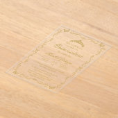 アクリルキンセアニェラ招待 アクリル招待状 (レイダウン)