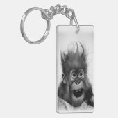 アクリルキーチェーンをパニックにしない キーホルダー (正面左)