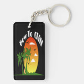 アクリルキーチェーンを冷やすことができる キーホルダー (裏面)