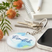 アクリルキーチェーンバイランド – Bismillah Blue キーホルダー (正面右)