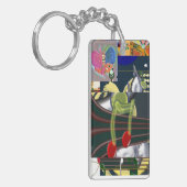 アクリルキーチェーンミュージックネズミ キーホルダー (正面左)