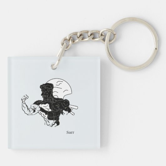 アクリルキーチェーン:マンパワー キーホルダー (裏面)