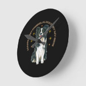 アクリルキーチェーン ラウンド壁時計 (傾斜)